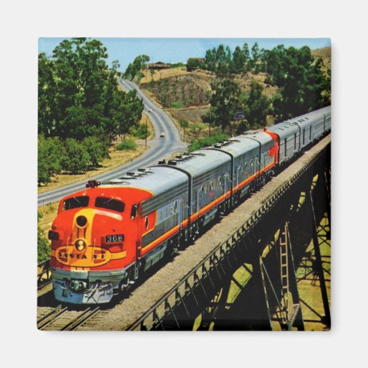 Hauptbahnhof San Francisco - Route Vintag Magnet (Vorne)