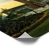 Hauptbahnhof, Wiesbadem, Deutschland Vintag Poster (Ecke)