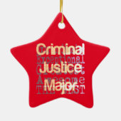 Hauptberater für Strafjustiz Keramik Ornament (Hinten)