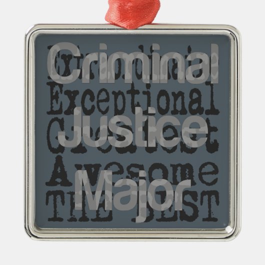 Hauptberater für Strafjustiz Silbernes Ornament (Vorne)