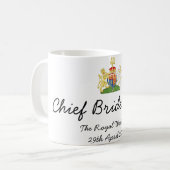 Hauptbrautjungfer - königliche Hochzeits-Tasse des Kaffeetasse (Vorderseite Links)