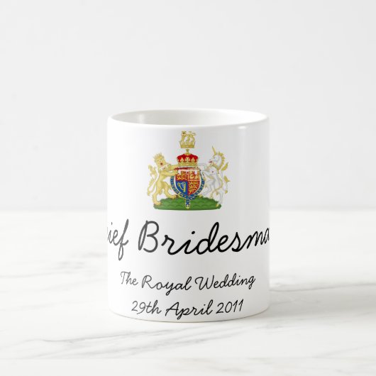 Hauptbrautjungfer - königliche Hochzeits-Tasse des Kaffeetasse (Mittel)