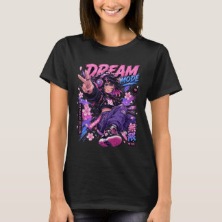 Hauptcharakter-Energie Anime-inspiriertes Ästhetik T-Shirt