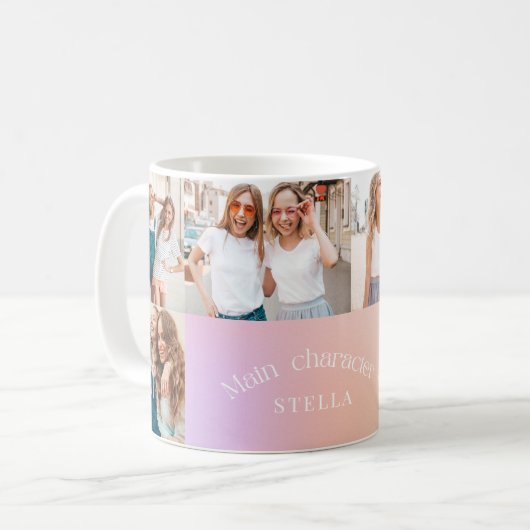 Hauptcharakter Energie Pastellaura modern 6 Foto Kaffeetasse (Vorderseite Links)