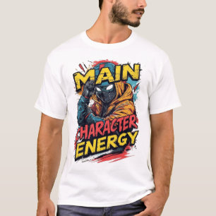 Hauptcharakter Energie Superheld Cyberpunk Comic G T-Shirt