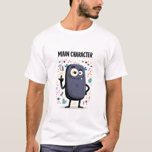 Hauptcharakter Lustiges Alien-Maskottchen-Geschenk T-Shirt