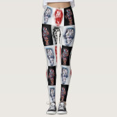 Hauptcoon Pop Art Collage Funky Trends Leggings (Vorderseite)