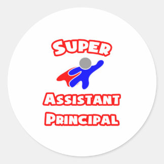 Hauptdirektor des Super Assistant Runder Aufkleber