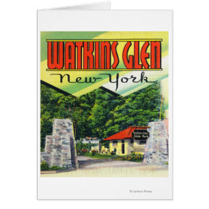 Haupteingang Aussicht auf den Watkins Glen Staat P