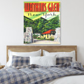 Haupteingang Aussicht auf den Watkins Glen Staat P Leinwanddruck (Insitu (Schlafzimmer))