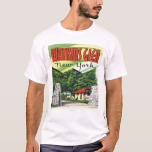Haupteingangs-Ansicht zum Watkins Glen-Staats-Park T-Shirt