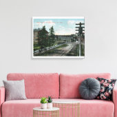 Haupteingangsansicht der Marine Leinwanddruck (Insitu (Wohnzimmer))