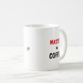 Hauptfach Schläfrigkeit, Master in Kaffee – Kaffee Kaffeetasse (VorderseiteRechts)