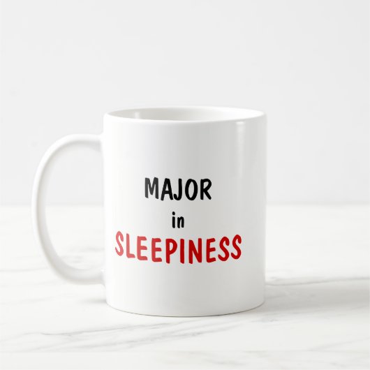 Hauptfach Schläfrigkeit, Master in Kaffee – Kaffee Kaffeetasse (Links)
