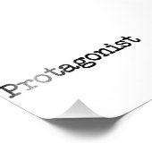 Hauptfigur des Protagonisten Fotodruck (Ecke)