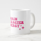 Hauptfigur Energie rosa Jumbo-Tasse (Vorderseite Rechts)
