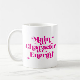 Hauptfigur Energie rosa Kaffeetasse