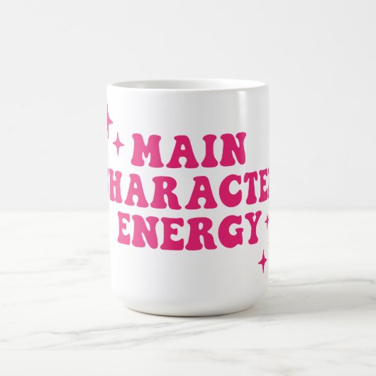 Hauptfigur Energie rosa Kaffeetasse (Mittel)