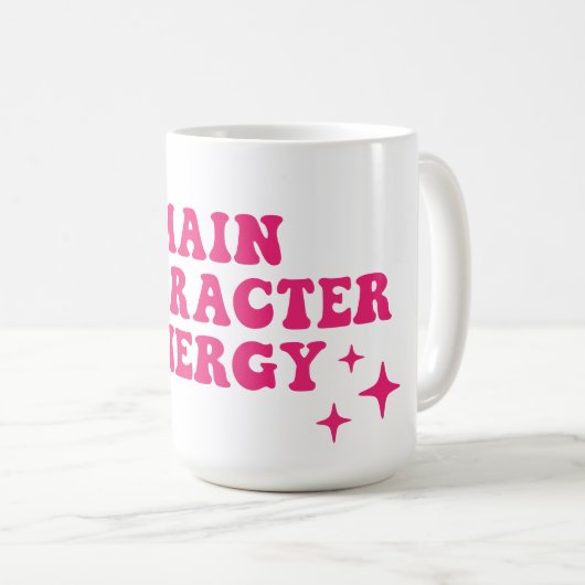 Hauptfigur Energie rosa Kaffeetasse (VorderseiteRechts)