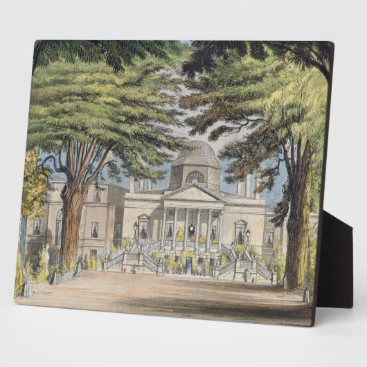 Hauptfront des Chiswick House, von R. Ackerma Fotoplatte (Seite)