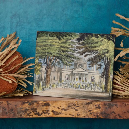 Hauptfront des Chiswick House, von R. Ackerma Fotoplatte (Seite)