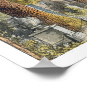 Hauptfront des Chiswick House, von R. Ackerma Poster (Ecke)