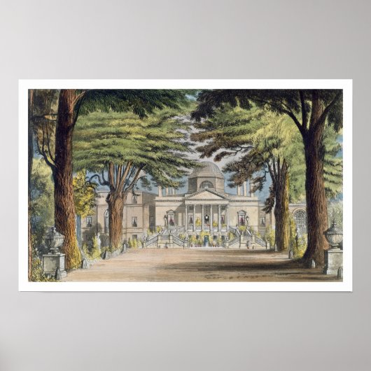 Hauptfront des Chiswick House, von R. Ackerma Poster (Vorne)