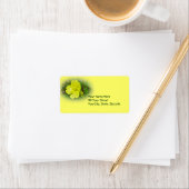 Hauptgelbe Wildblume-Koordinationselemente Adressaufkleber (Insitu)