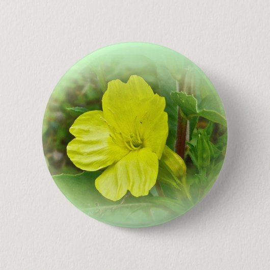 Hauptgelbe Wildblume-Koordinationselemente Button (Vorderseite)