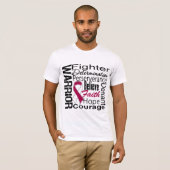 Haupthals-Krebs-Kriegers-Collage T-Shirt (Vorne ganz)