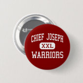 Hauptjoseph - Krieger - Mitte - Bozeman Montana Button (Vorne & Hinten)
