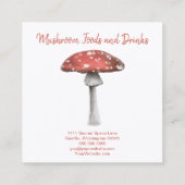 Hauptkarte für die Aquarellmauer Quadratische Visitenkarte (Rückseite)