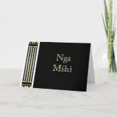 HAUPTKARTE: Nga mihi Grußkarten Karte (Vorderseite)