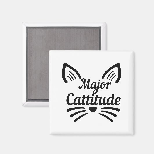 Hauptkatze Magnet (Vorderseite/Rückseite)