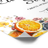 Hauptkennzeichen für Citrus Custom Brautparty Poster (Ecke)