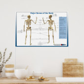 Hauptknochen des Körpers Poster (Küche)