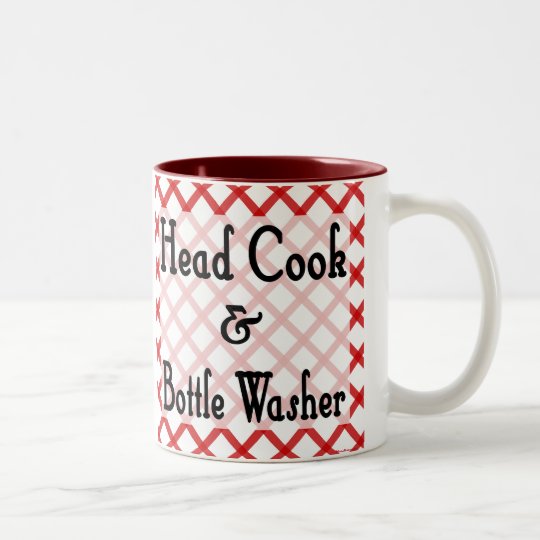 Hauptkoch-und Flaschenwaschmaschine-lustige Zweifarbige Tasse