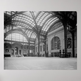 Hauptkongress der Penn Station, 1915. Vintages Fot Poster