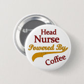 Hauptkrankenschwester angetrieben durch Kaffee Button (Vorne & Hinten)
