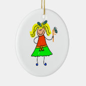 Hauptlaus-Kind Keramik Ornament (Rechts)