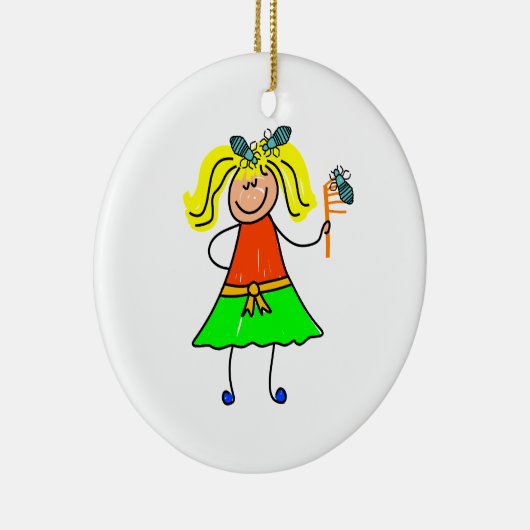 Hauptlaus-Kind Keramik Ornament (Rechts)