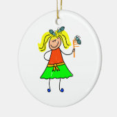 Hauptlaus-Kind Keramik Ornament (Links)