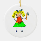 Hauptlaus-Kind Keramik Ornament (Hinten)
