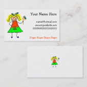 Hauptlaus-Kind Visitenkarte (Vorne/Hinten)