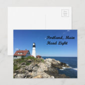 Hauptlichthaus Portland 2017 Postkarte (Vorne/Hinten)