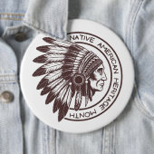 Häuptling der Native Americans Button (Beispiel)