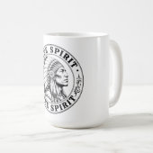 Häuptling der Native Americans Kaffeetasse (VorderseiteRechts)