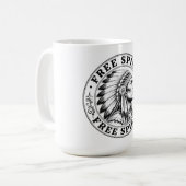 Häuptling der Native Americans Kaffeetasse (Vorderseite Links)