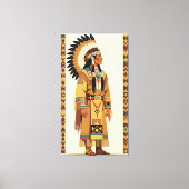 Häuptling der Native Americans Leinwanddruck (Vorderseite)
