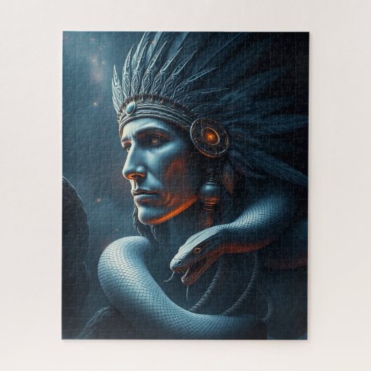 Häuptling der Native Americans Puzzle (Vertikal)